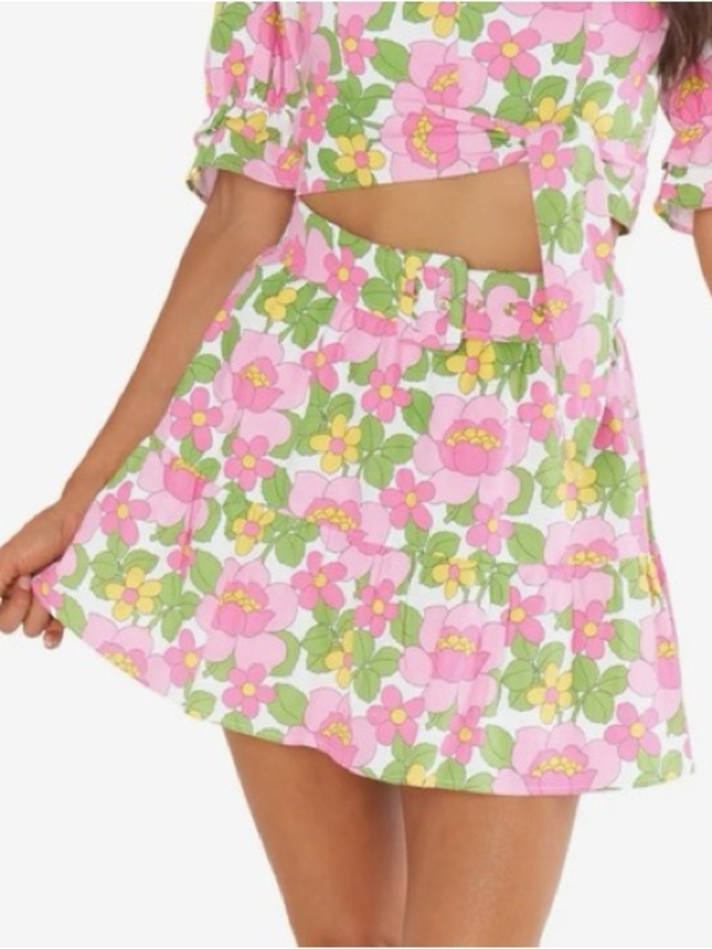 Show Me Your Mumu Fiona Skirt Fresh Floral